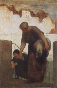 Honore  Daumier The Washer woman china oil painting reproduction